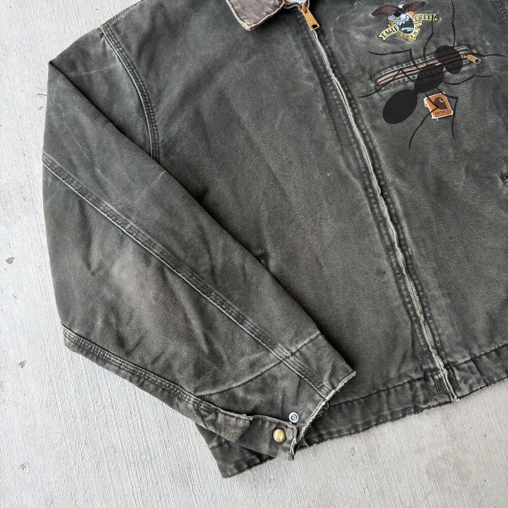 Carhartt J97 MOS green Detroit work wear jacket - Picture 2 of 9